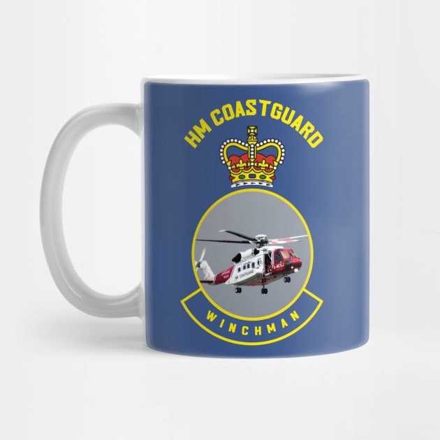 Wichman - HM Coastguard rescue Sikorsky S-92 helicopter based on coastguard insignia by AJ techDesigns